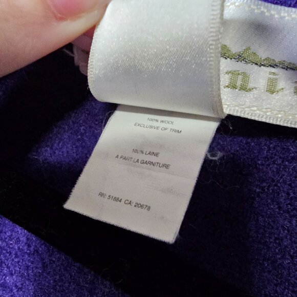 Vintage Patagonia XS Purple 100% Wool Half Zip Sweater Gorpcore Street Wear - Picture 5 of 7